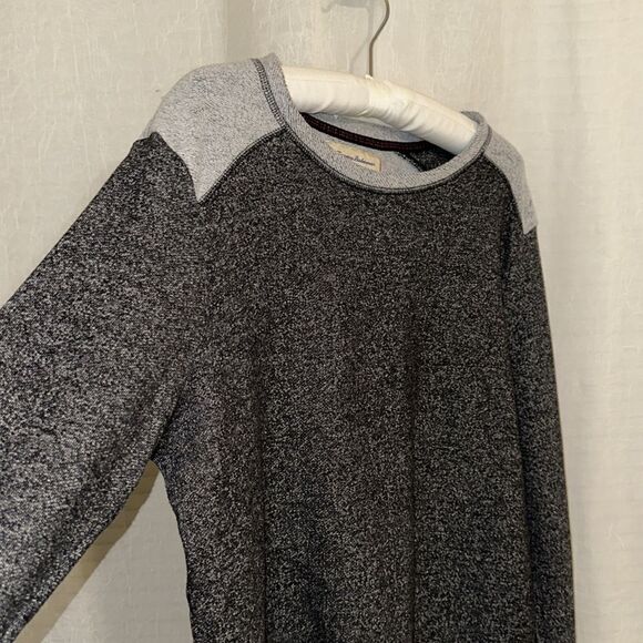 Tommy Bahama L Heather Gray Silver French Terrycloth Pullover Sweatshirt - Picture 7 of 11